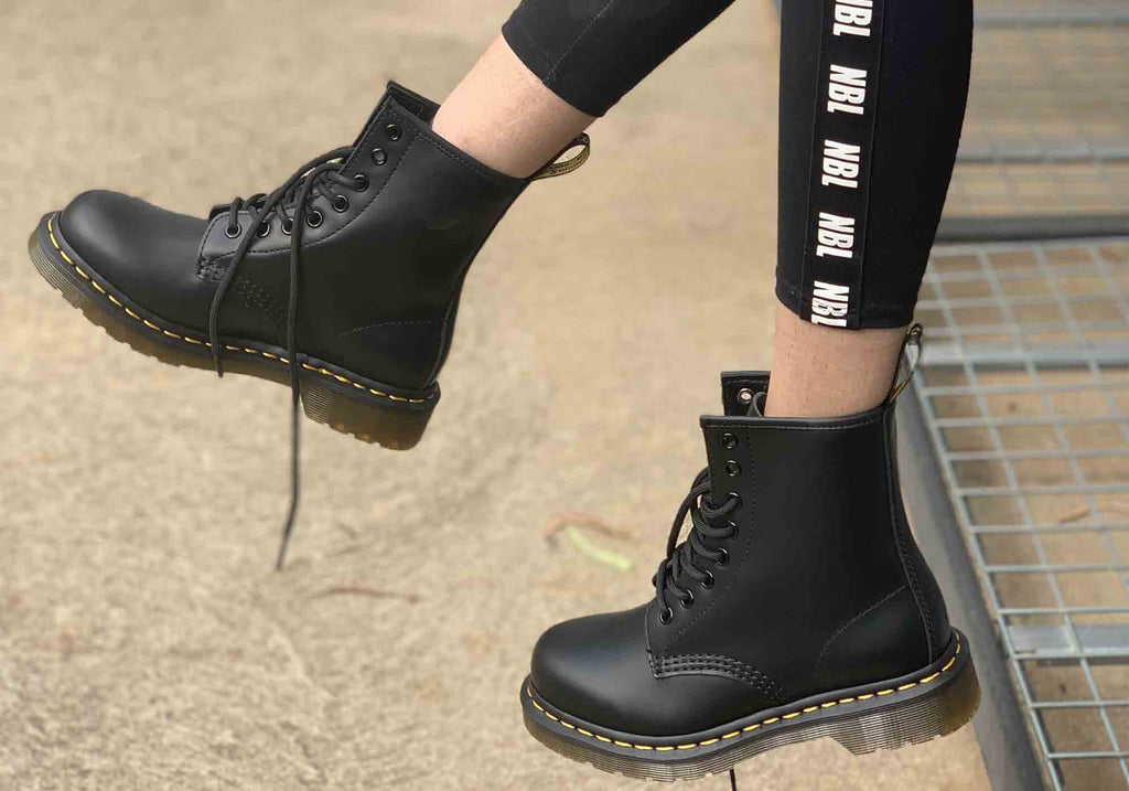 1460 Black Nappa Leather Lace Up Comfortable Unisex Boots