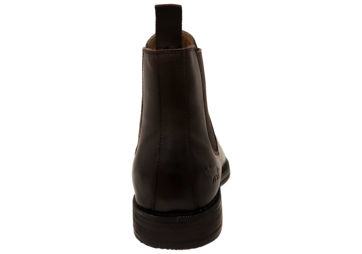 Winner Mens Comfortable Leather Chelsea Boots