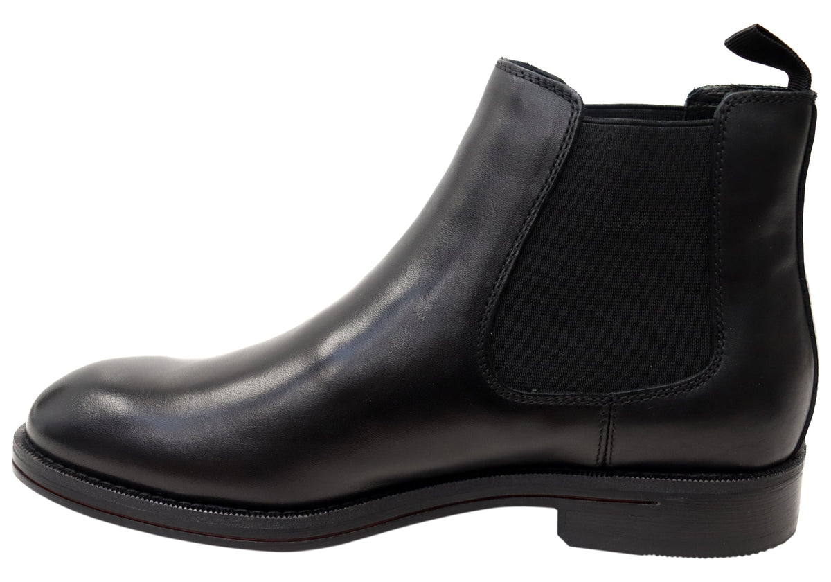 Winner Mens Comfortable Leather Chelsea Boots