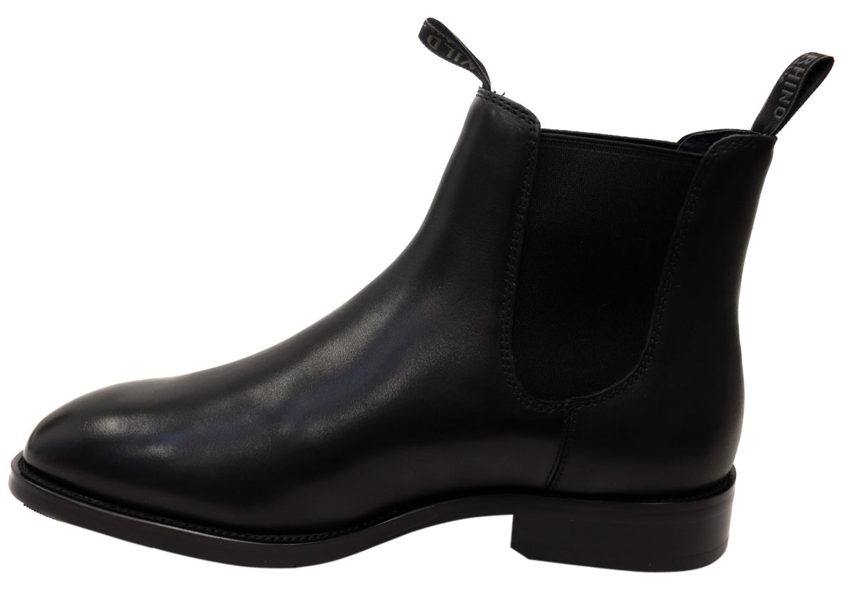 Rancher Mens Comfortable Leather EEE Wide Fit Chelsea Boots
