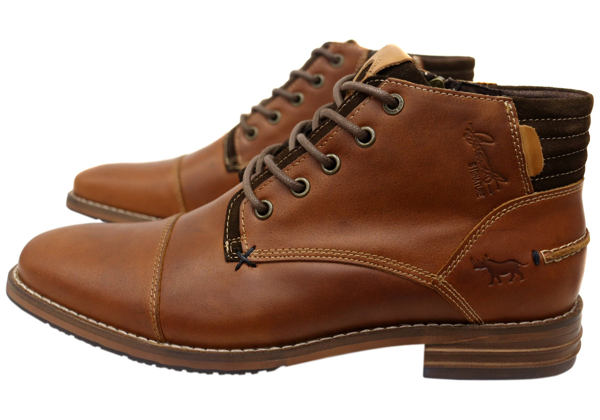 Chambers Mens Comfortable Leather Dress Boots