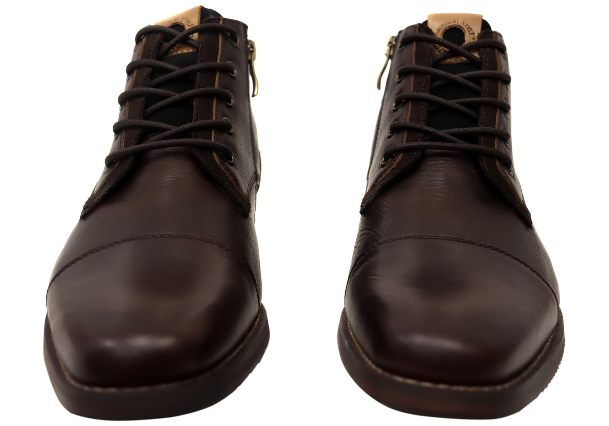 Chambers Mens Comfortable Leather Dress Boots