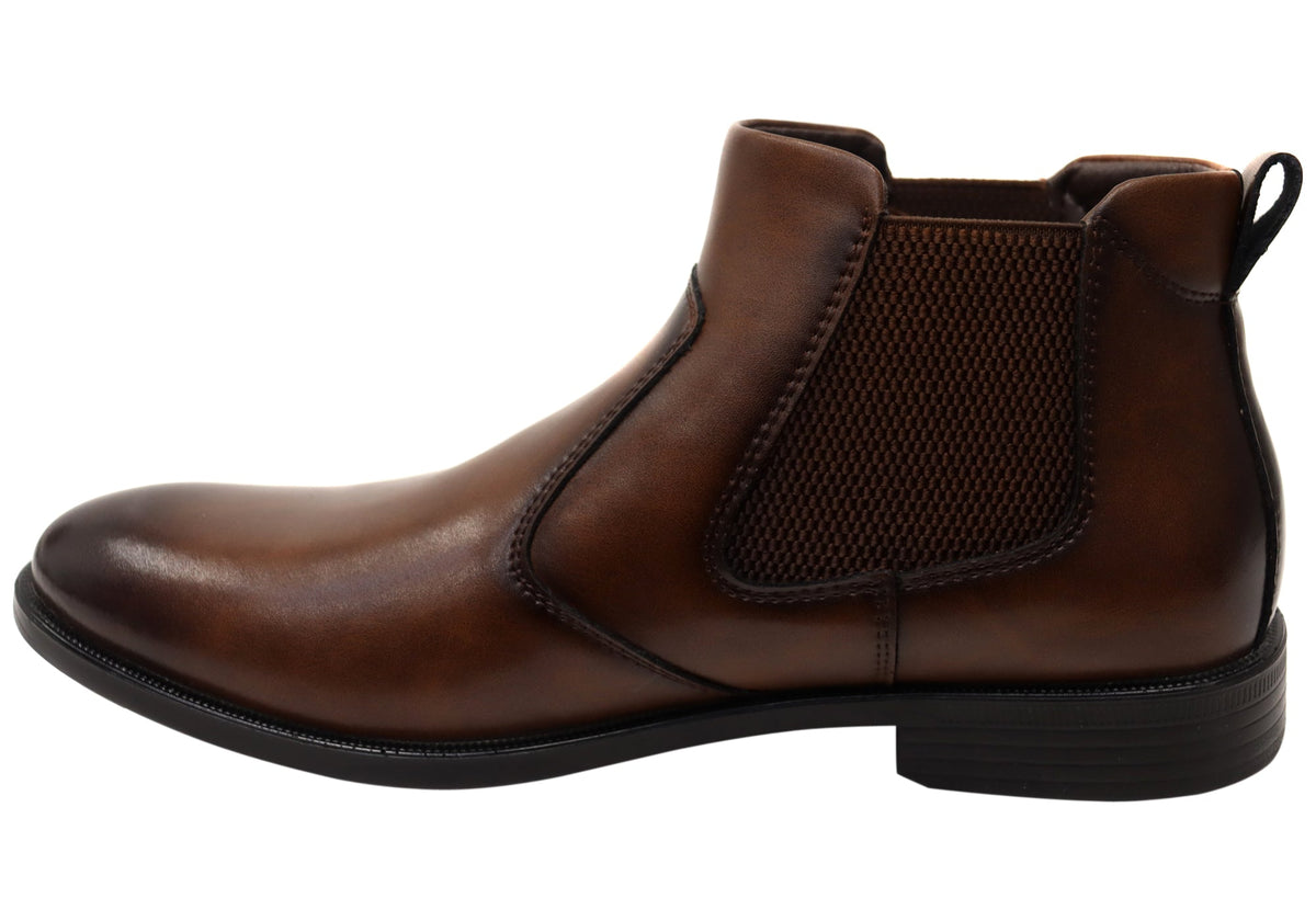 New Sevan Mens Comfortable Leather Chelsea Boots
