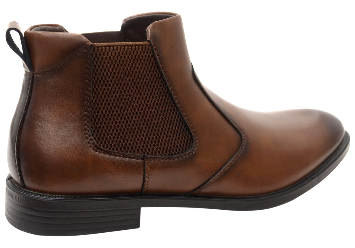 New Sevan Mens Comfortable Leather Chelsea Boots