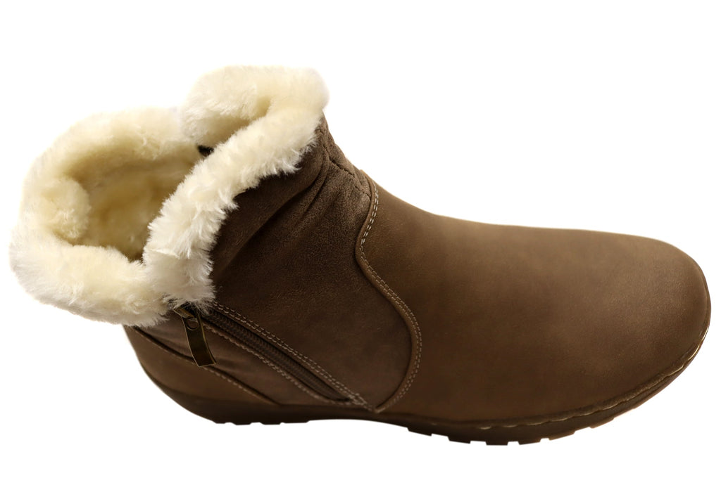 Ginger Womens Comfortable Ankle Boots