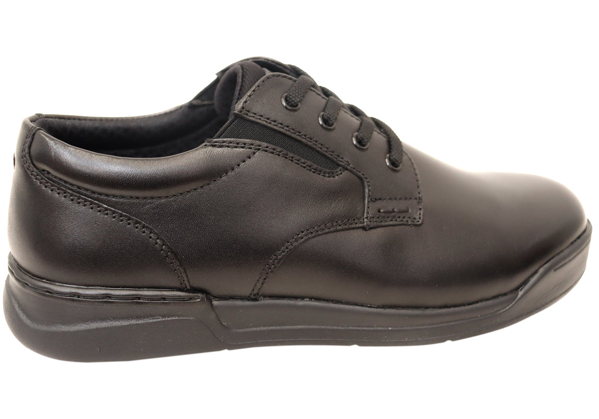 Mens Defender EE Extra Wide Leather Shoes