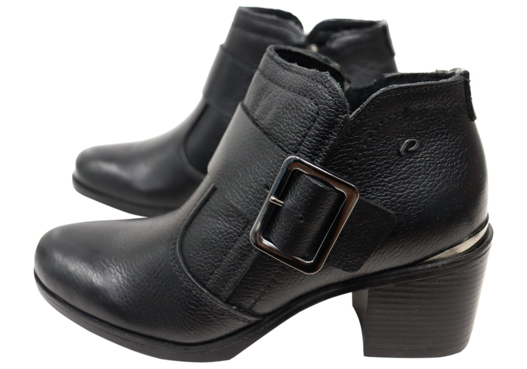 Macey Womens Comfortable Brazilian Leather Ankle Boots