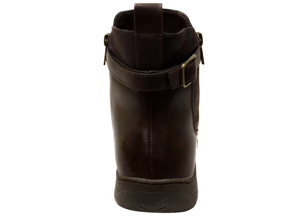 Grey Womens Comfortable Ankle Boots
