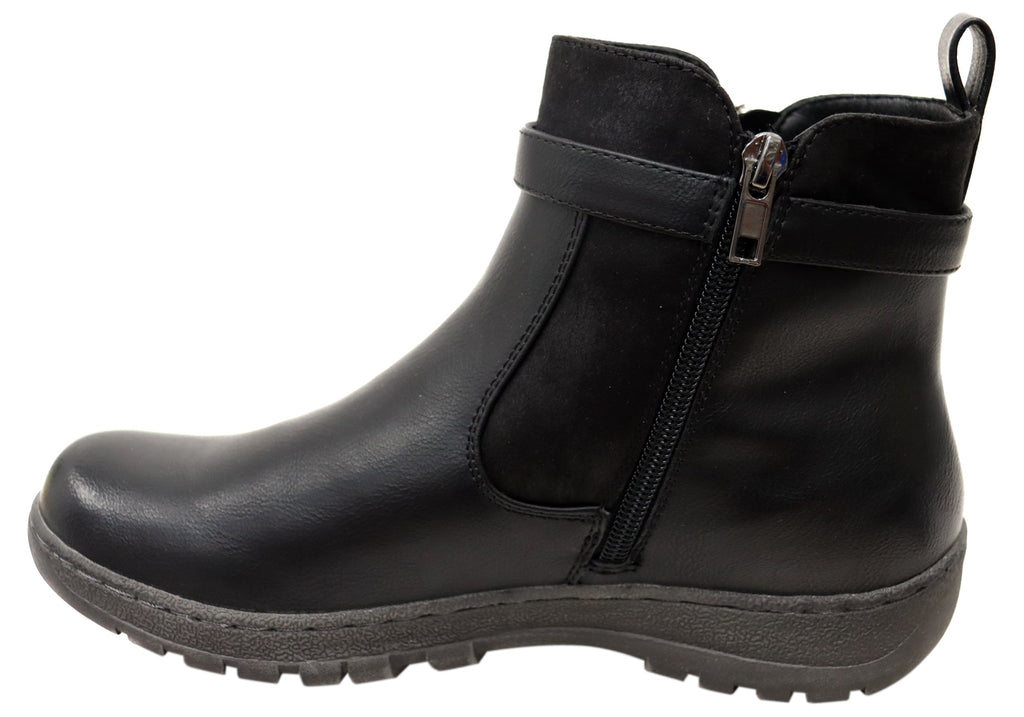 Grey Womens Comfortable Ankle Boots