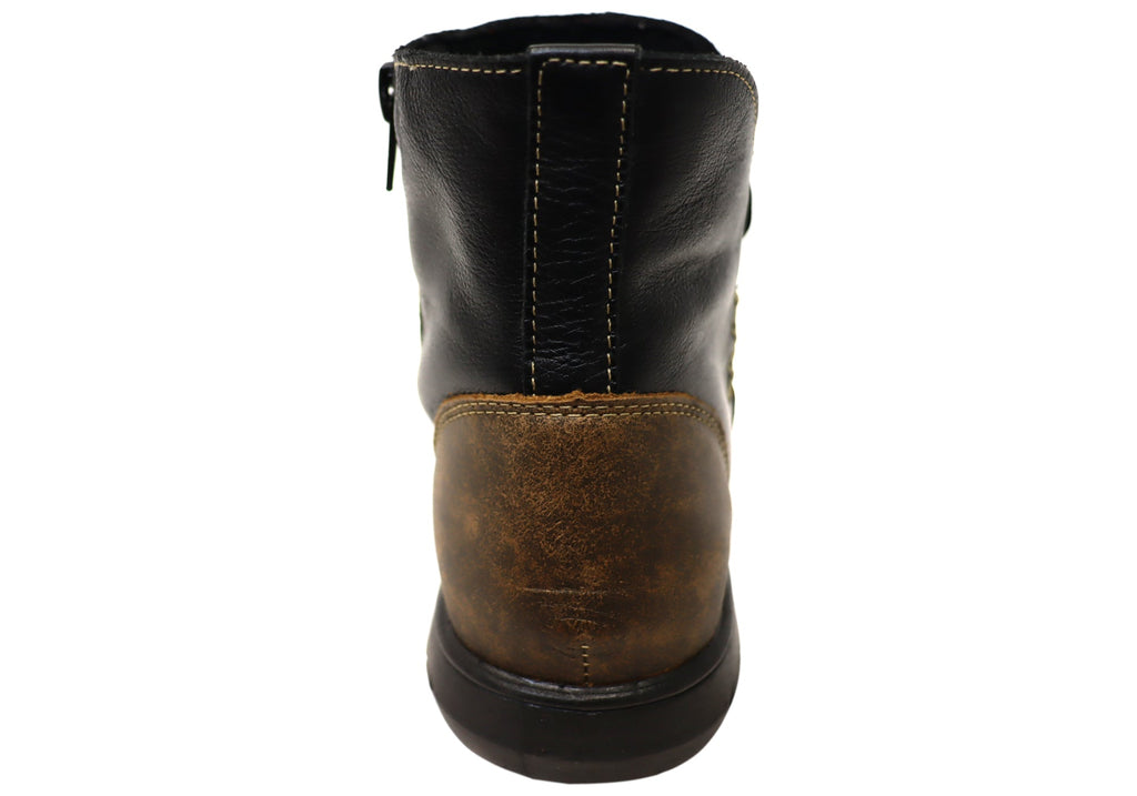 Kellie Womens Comfortable Leather Ankle Boots Made In Brazil