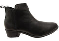 EG213 Womens Leather European Low Heel Ankle Boots