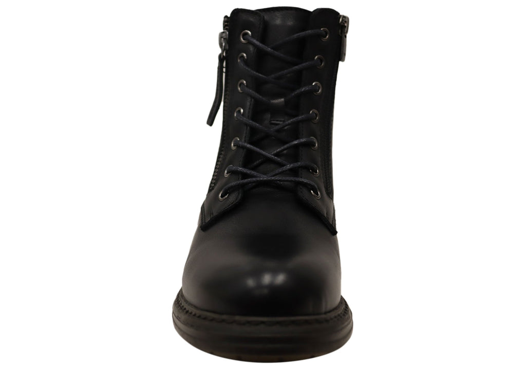 Esther Womens Comfortable Leather European Ankle Boots