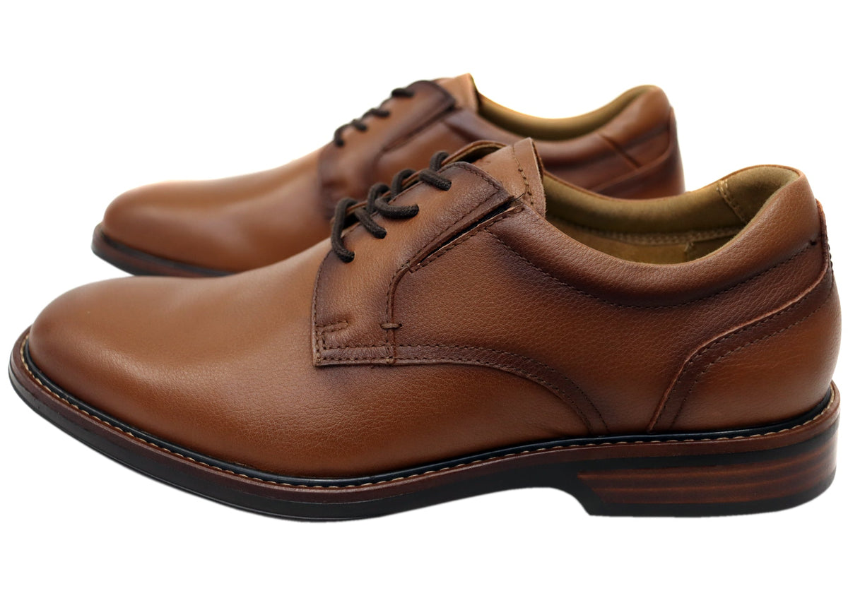 Mens Traveller Plain EE Extra Wide Leather Dress Shoes
