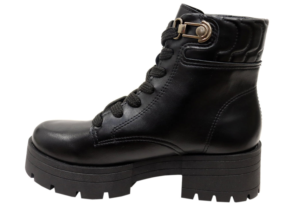 Pisa Womens Comfort Brazilian Platform Lace Up Ankle Boots
