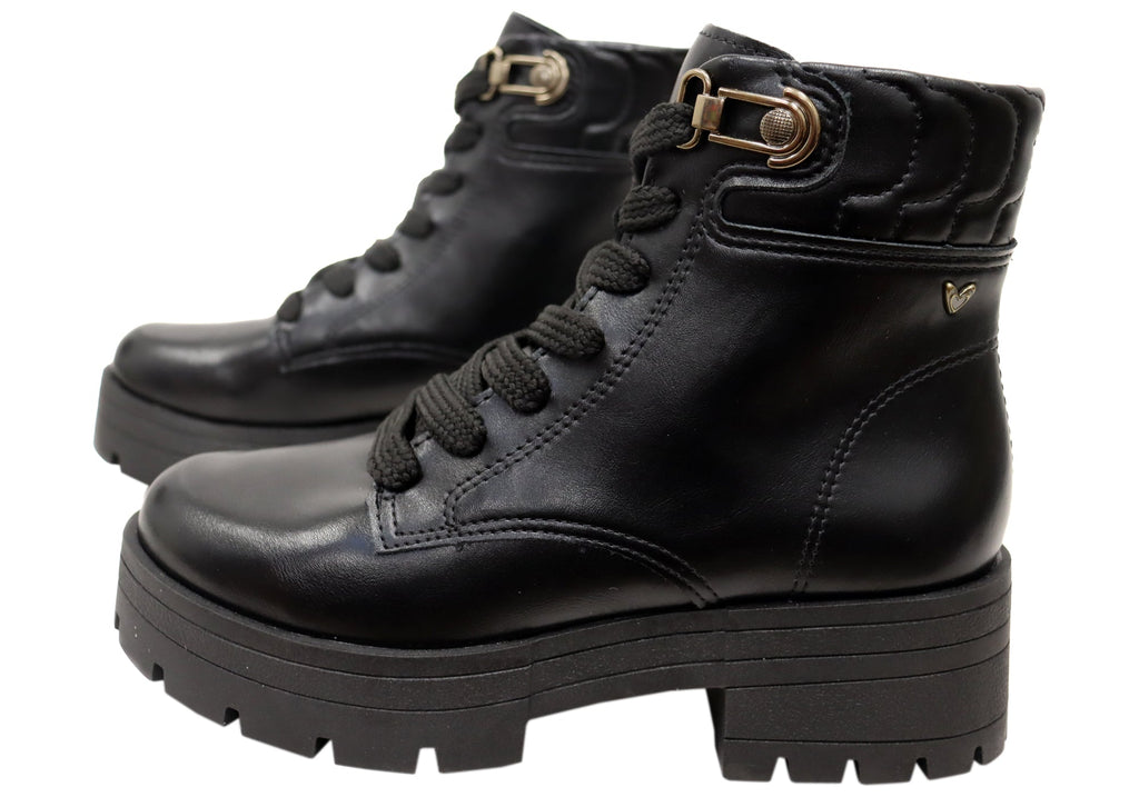 Pisa Womens Comfort Brazilian Platform Lace Up Ankle Boots