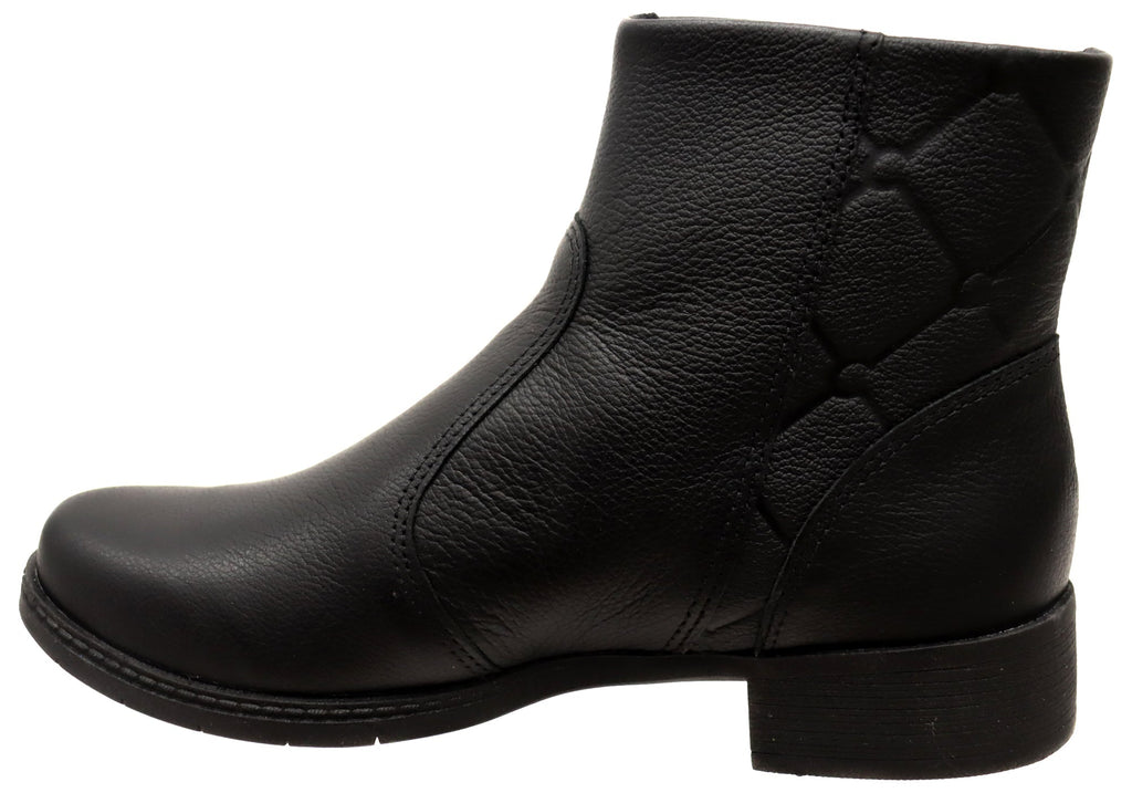 Angela Womens Comfortable Leather Brazilian Ankle Boots