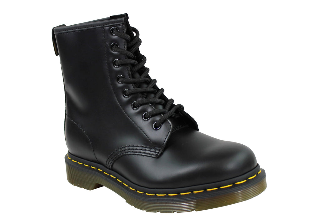 1460 Black Smooth Unisex Leather Lace Up Fashion Boots