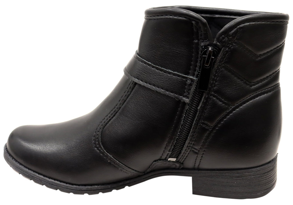 Candice Womens Comfortable Brazilian Low Heel Ankle Boots