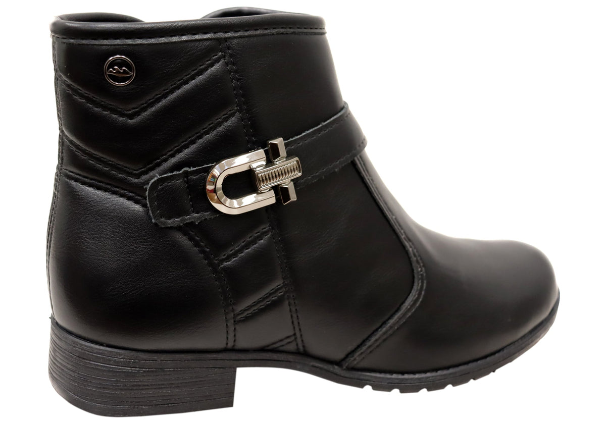 Candice Womens Comfortable Brazilian Low Heel Ankle Boots