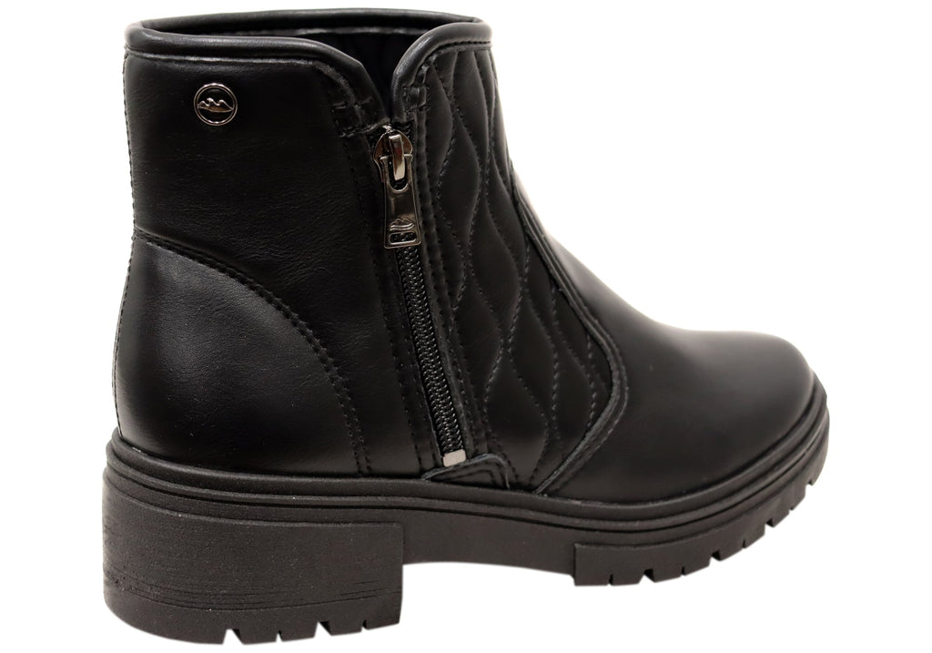 Brax Womens Comfortable Brazilian Low Heel Ankle Boots