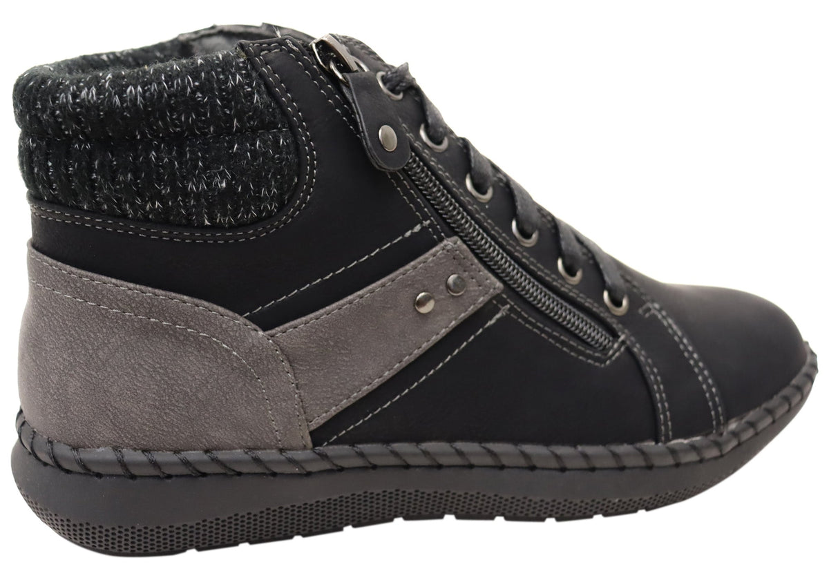 Womens Wanda Comfortable Ankle Boots
