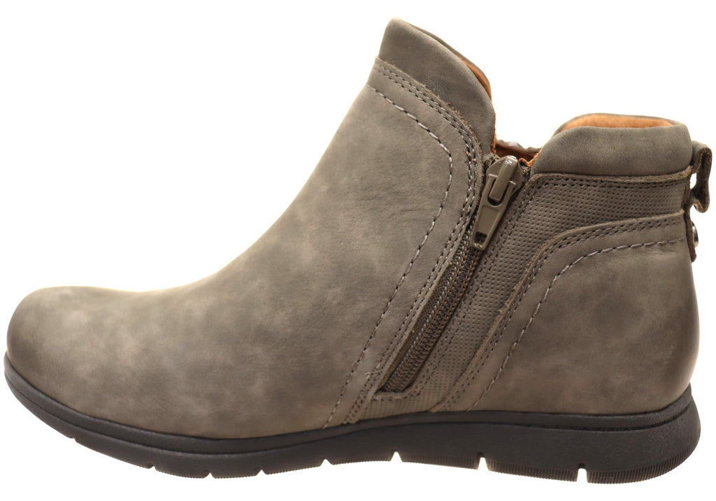 Lidia Zip Boot Comfortable Leather Ankle Boots