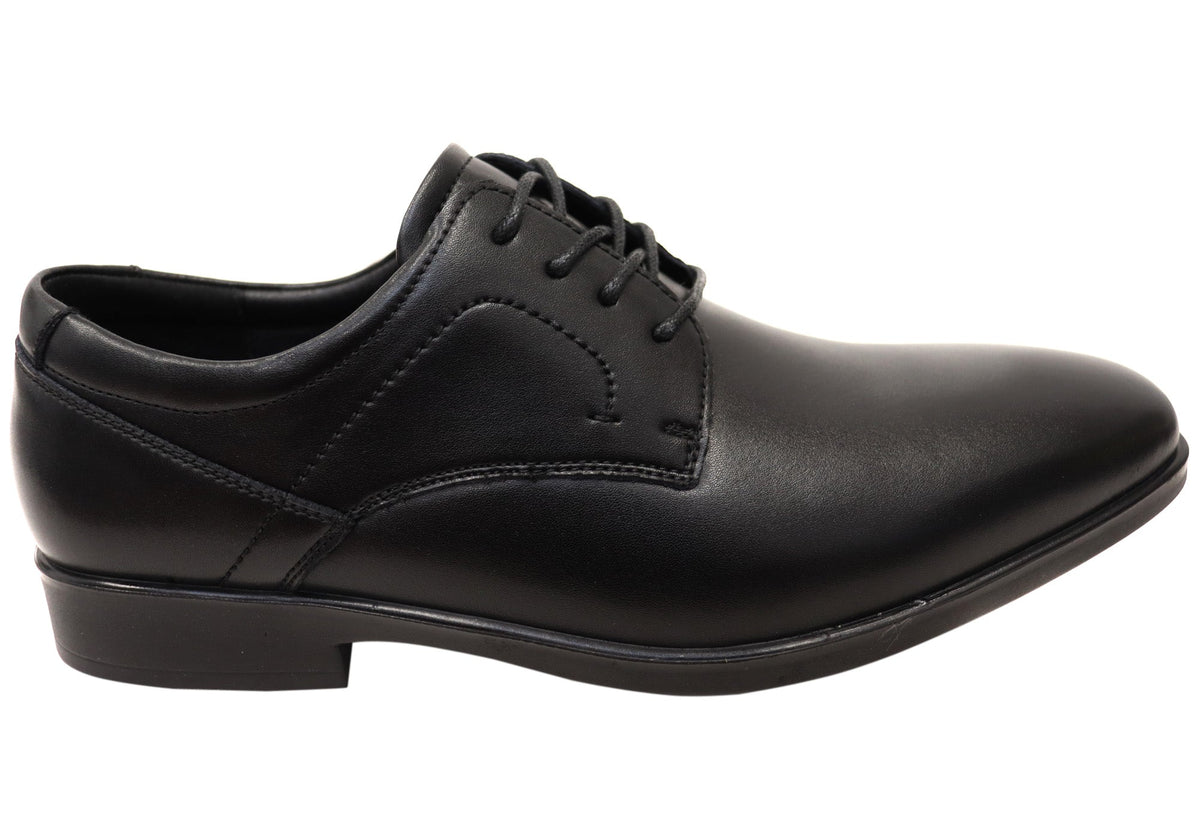 Mens Sebastian Leather Comfortable Lace Up Dress Shoes