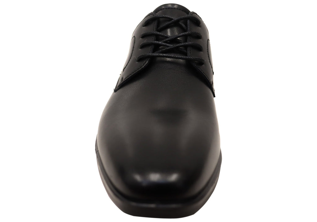 Mens Sebastian Leather Comfortable Lace Up Dress Shoes