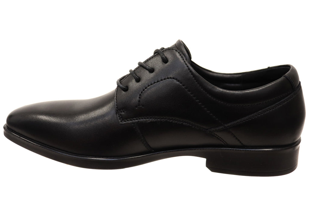 Mens Sebastian Leather Comfortable Lace Up Dress Shoes