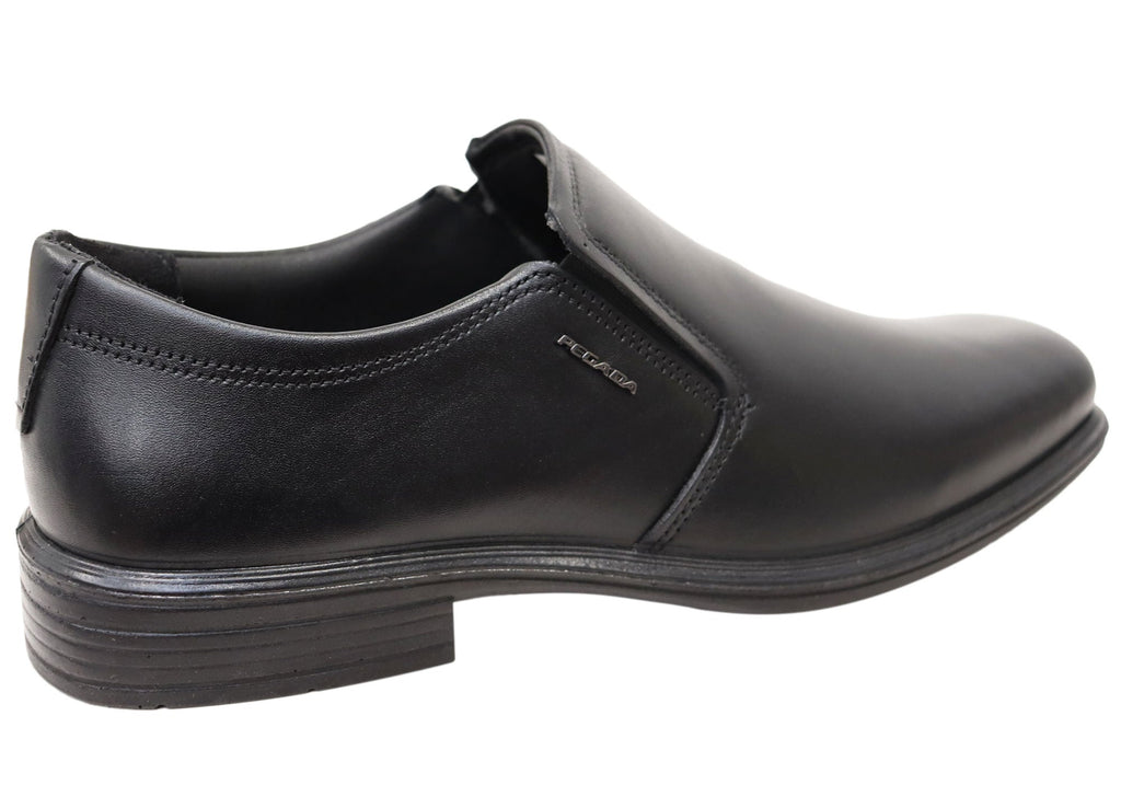 Vallen Mens Slip On Comfortable Brazilian Leather Dress Shoes