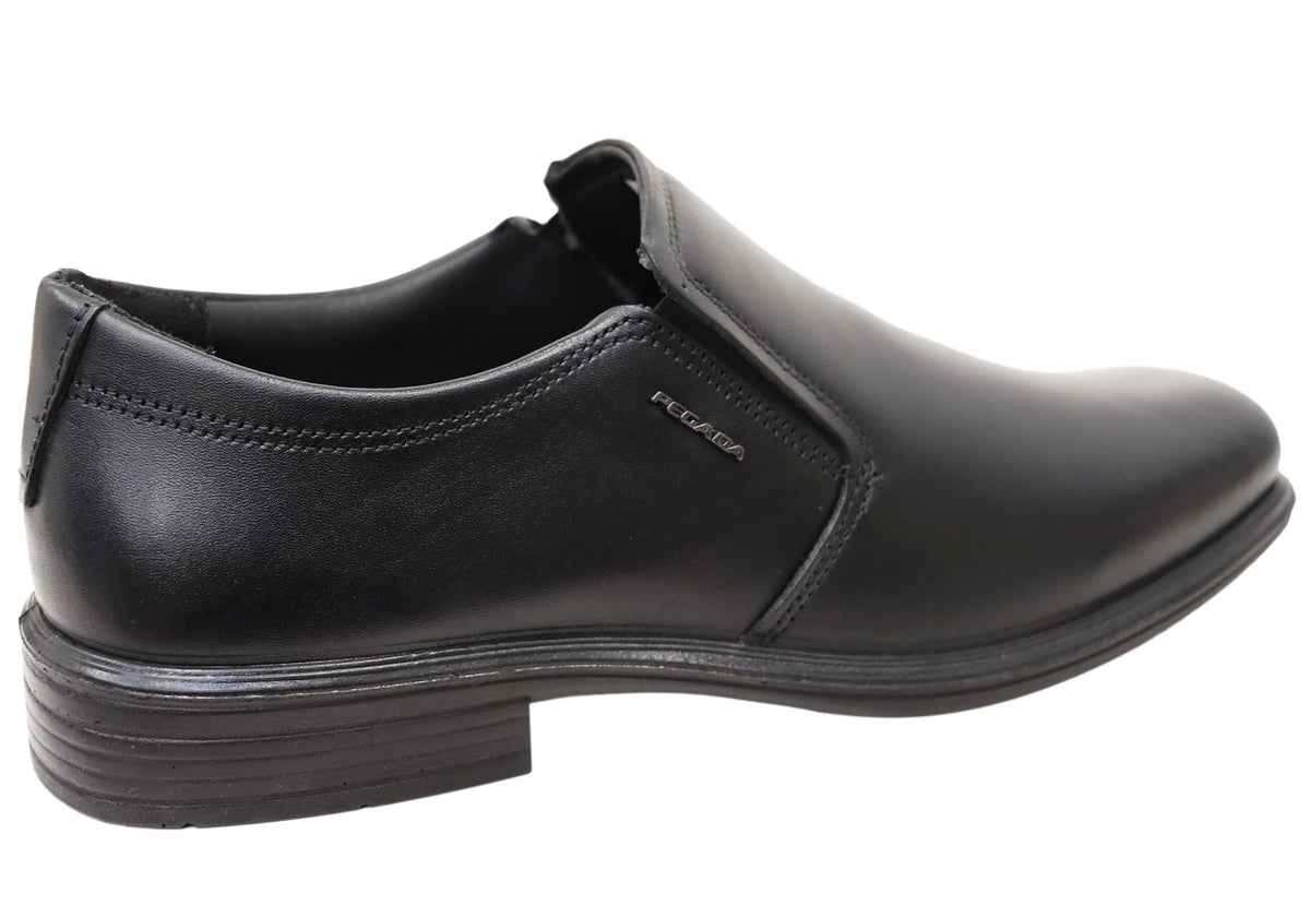 Vallen Mens Slip On Comfortable Brazilian Leather Dress Shoes