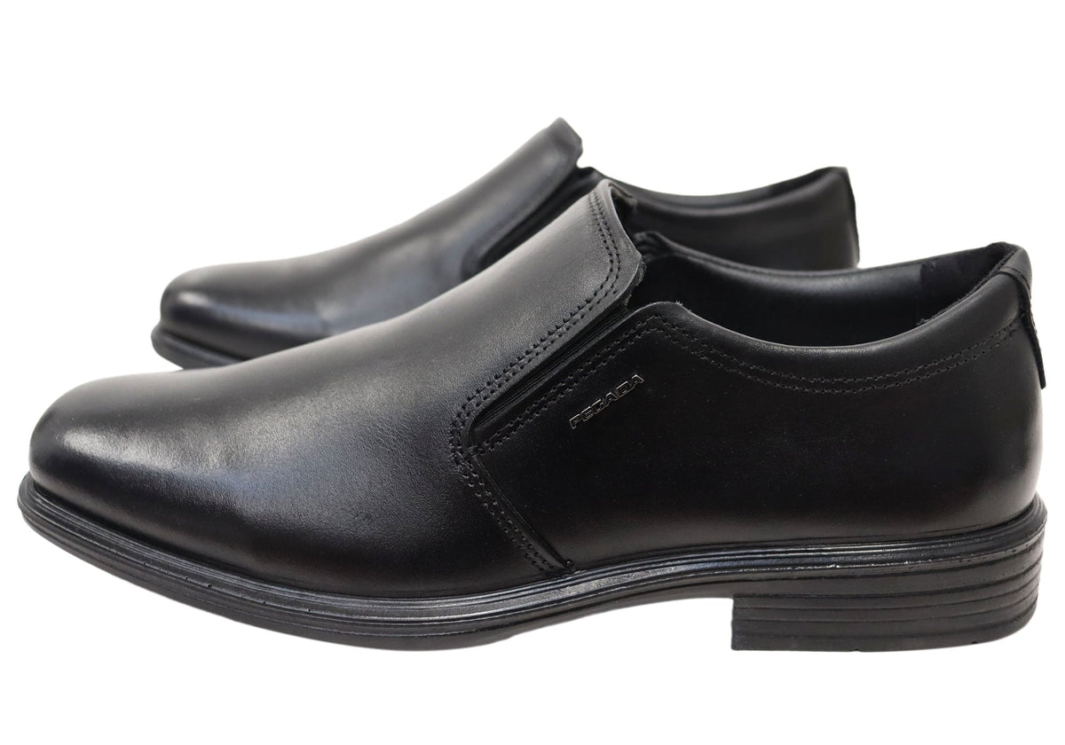 Vallen Mens Slip On Comfortable Brazilian Leather Dress Shoes