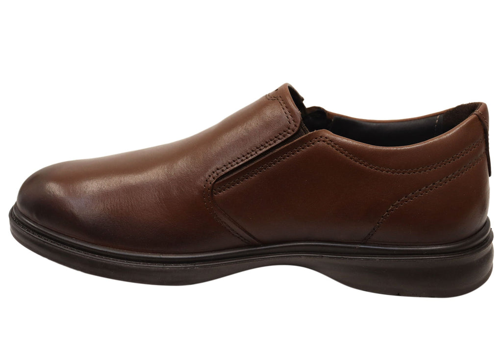 Calix Mens Slip On Comfortable Brazilian Leather Dress Shoes