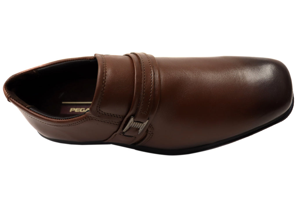 Declan Mens Slip On Comfortable Brazilian Leather Dress Shoes