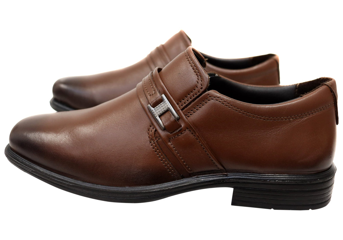Declan Mens Slip On Comfortable Brazilian Leather Dress Shoes