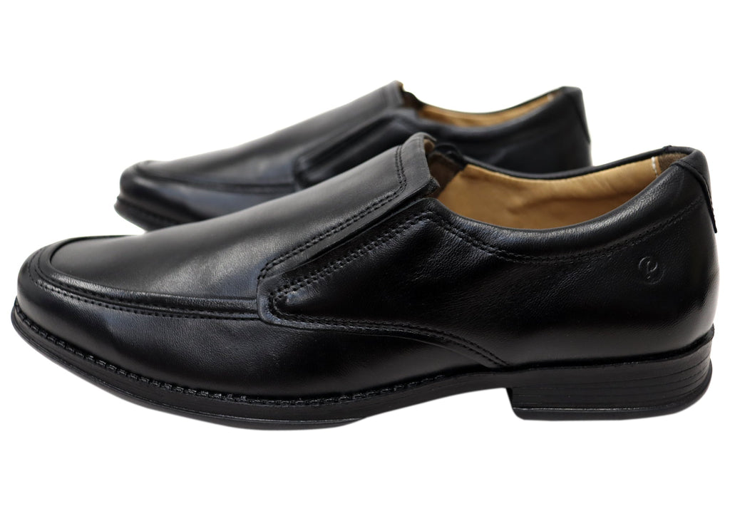 Kael Mens Slip On Comfortable Brazilian Leather Dress Shoes