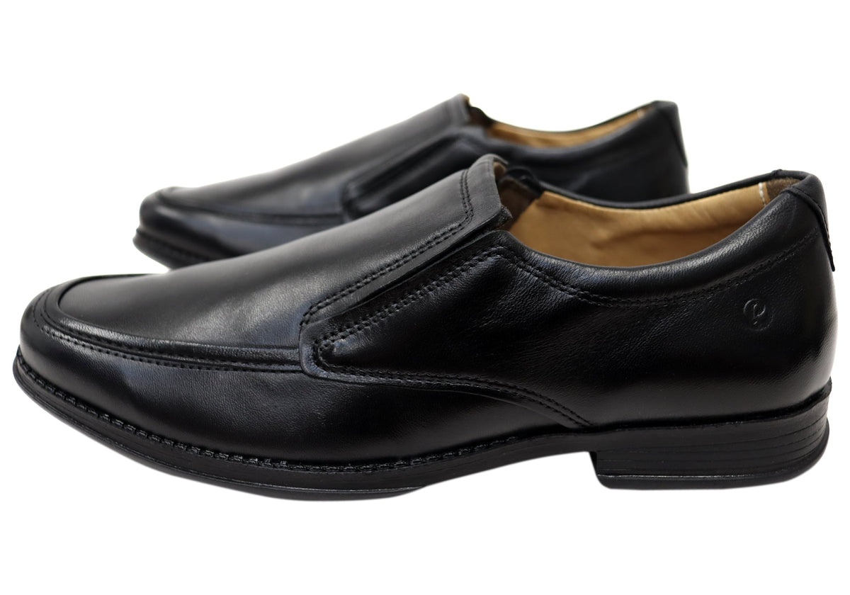 Kael Mens Slip On Comfortable Brazilian Leather Dress Shoes