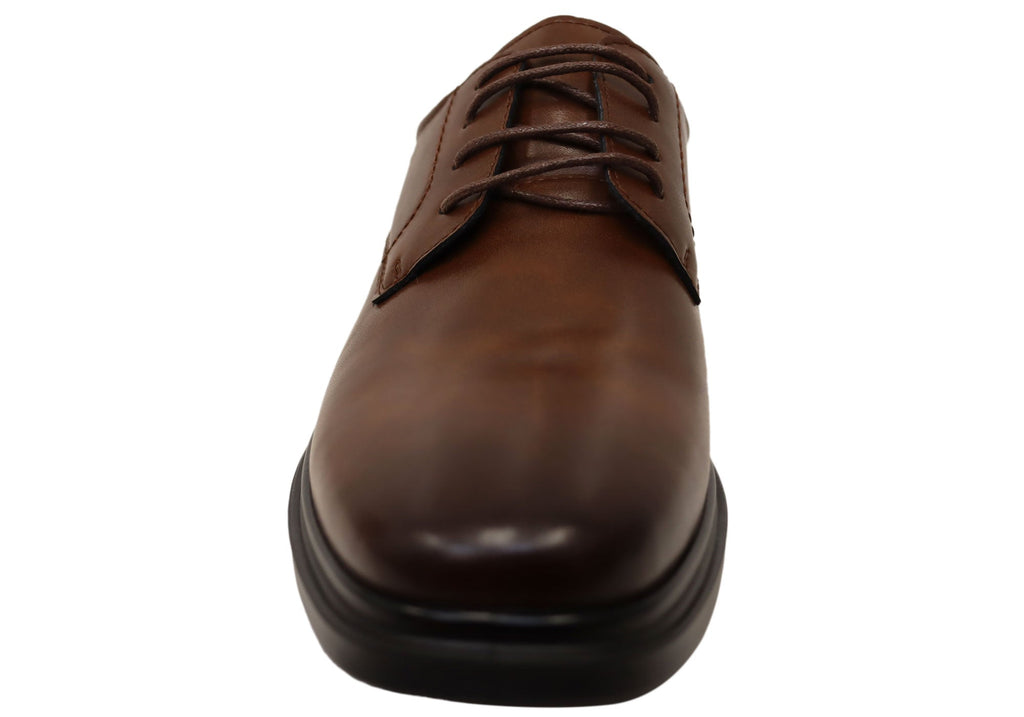 Haddin Mens Comfortable Leather Lace Up Dress Shoes