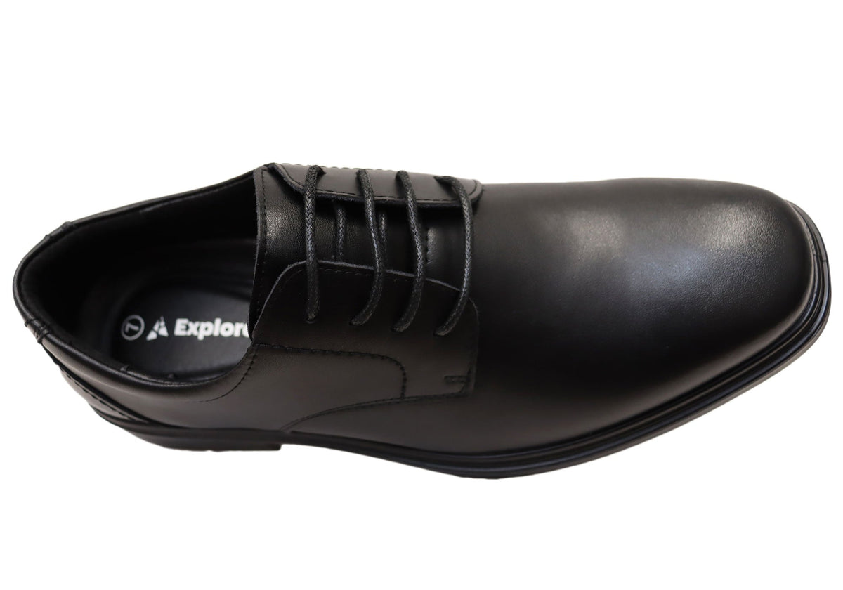 Haddin Mens Comfortable Leather Lace Up Dress Shoes