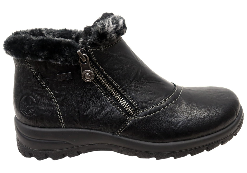 L7172-00 Womens Comfortable Leather Ankle Boots