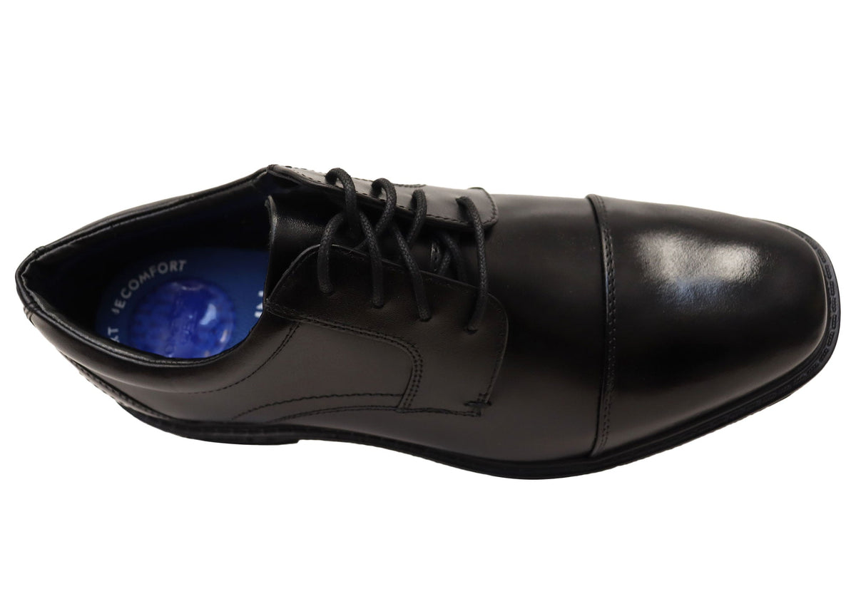 Mens Stark Cap EEE Wide Leather Dress Shoes