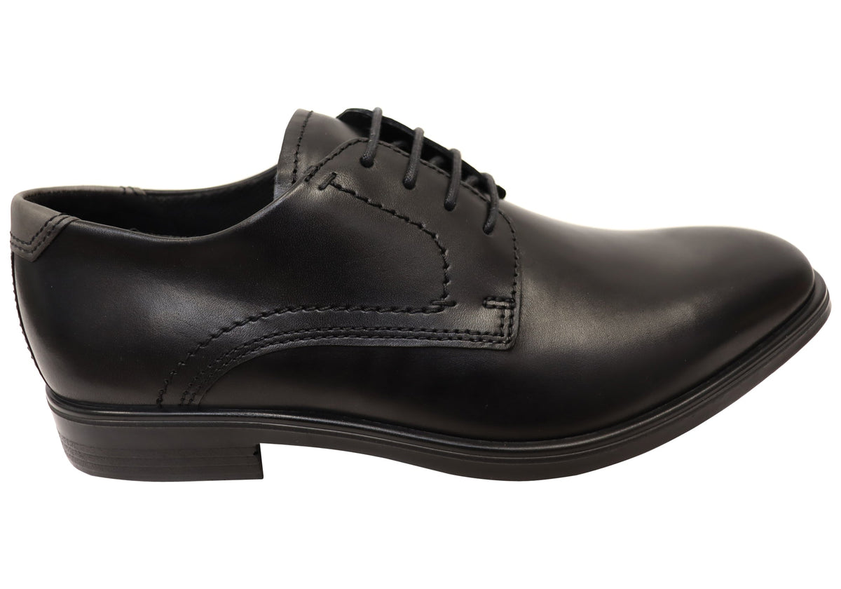 Mens Comfortable Leather Melbourne Lace Up Dress Shoes