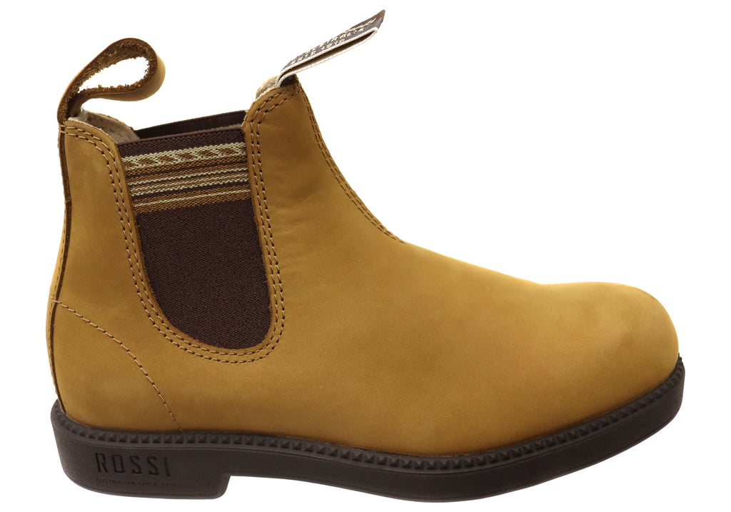 Unisex Comfortable Leather 607 Booma Vivid Boots Wheat