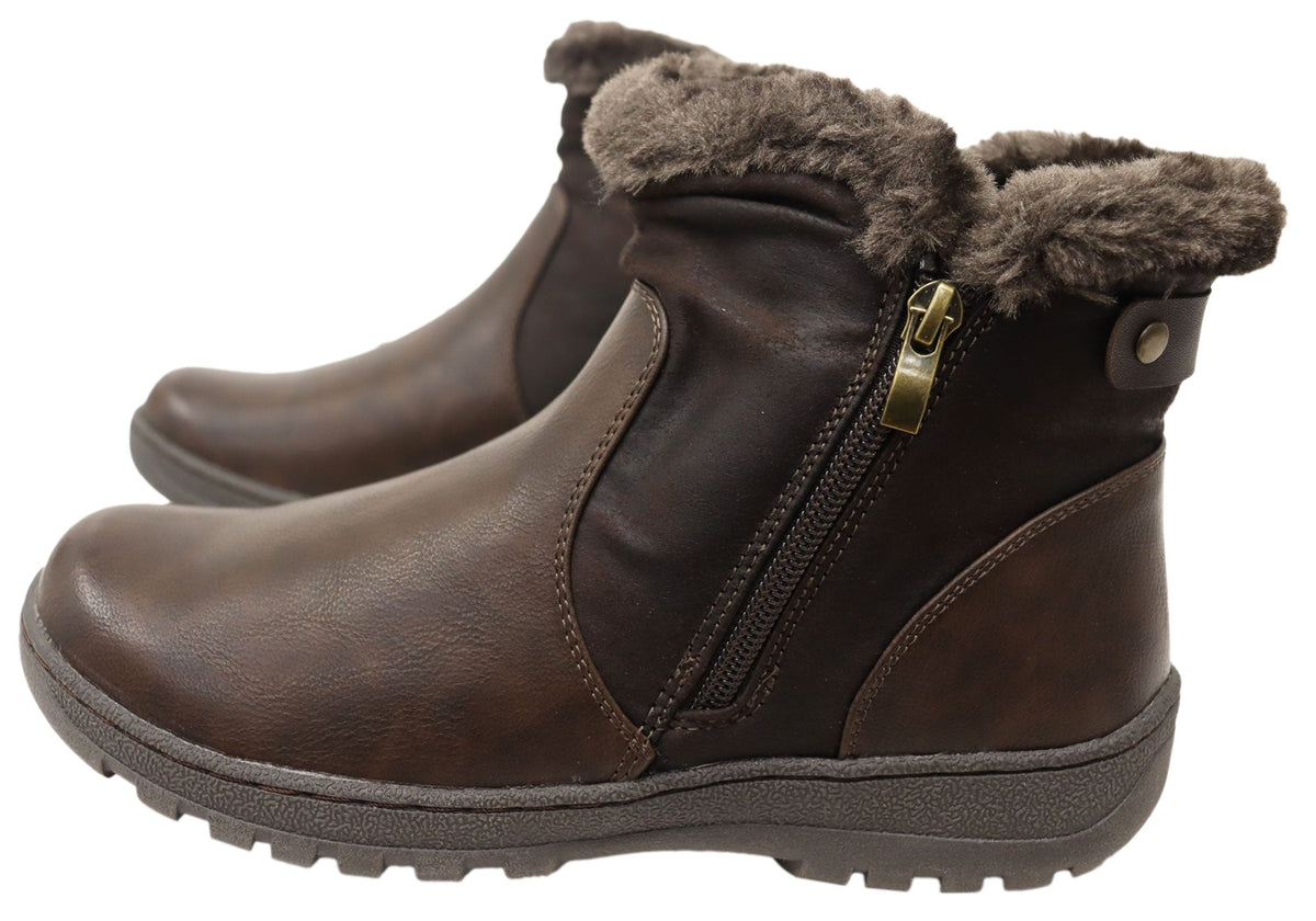 Ginger Womens Comfortable Ankle Boots