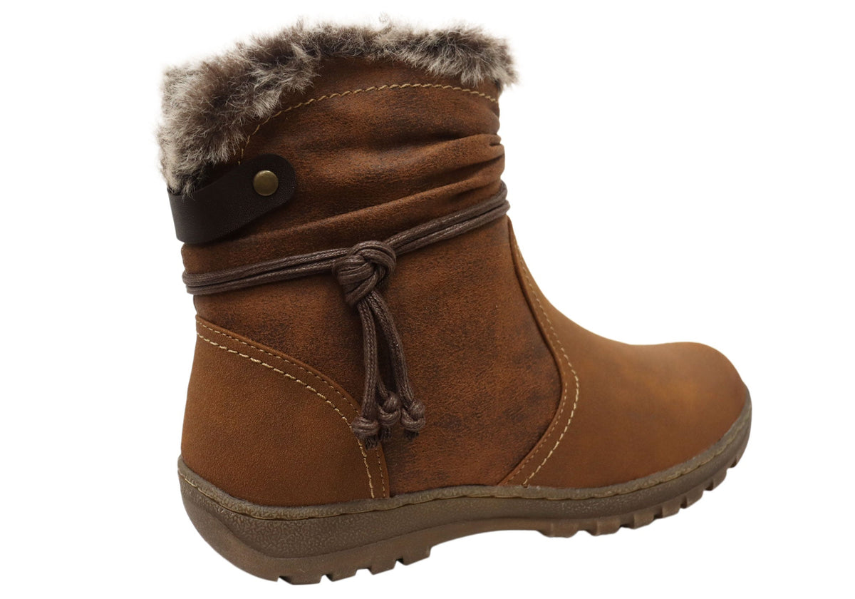 Gemma Womens Comfortable Ankle Boots
