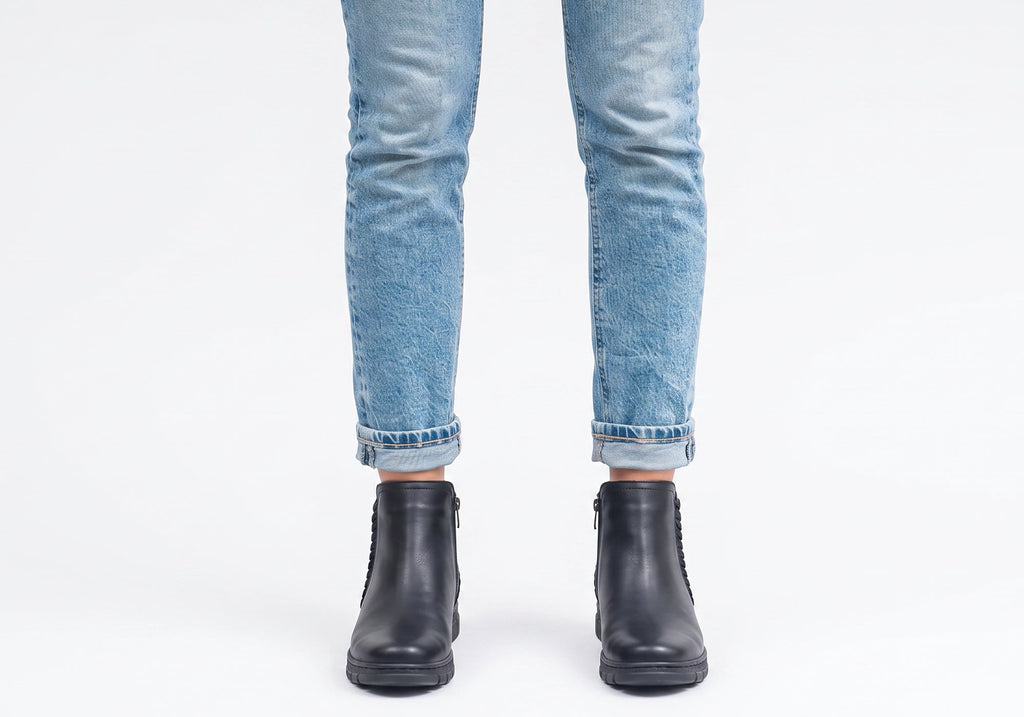 Vale Womens Comfortable Leather European Ankle Boots